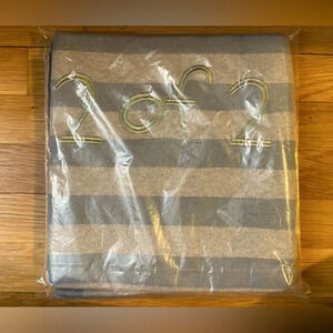 Linen Perch Twin or Sibling Baby Blanket in “2 of 2” Blue & Gray